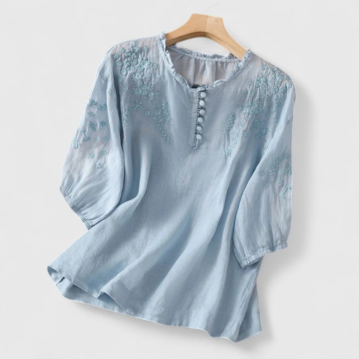 Clara | Elegant Button-Front Blouse