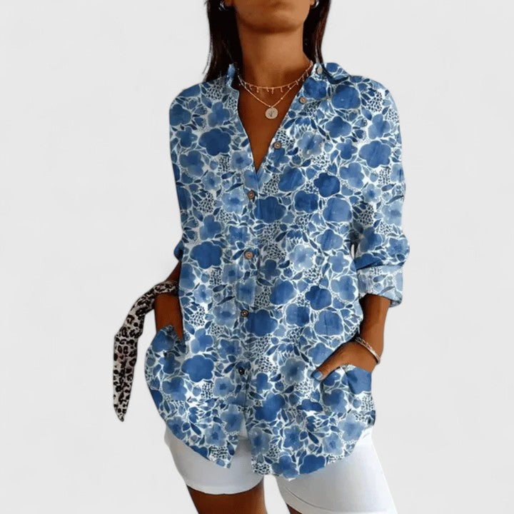 Clara | Elegant Floral Blouse
