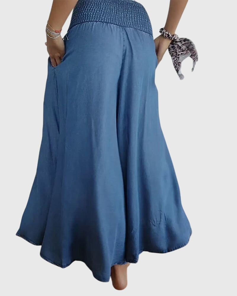 Clara | Comfortable Pants with Elastic Waistband Skirts