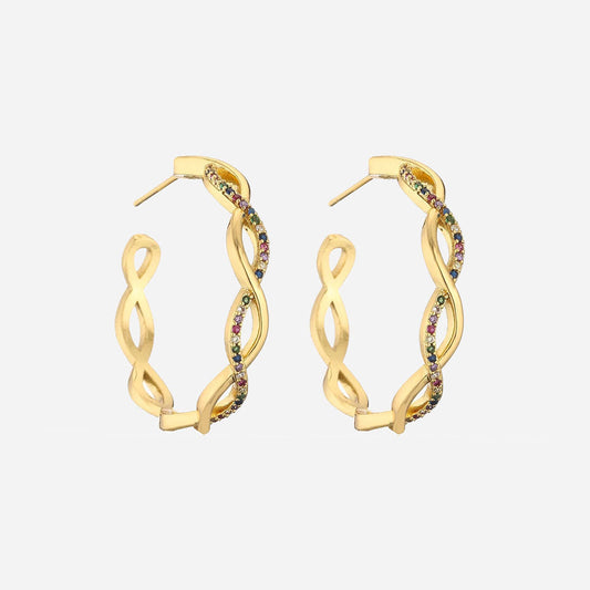 Clara | Wave Earrings 18K Gold