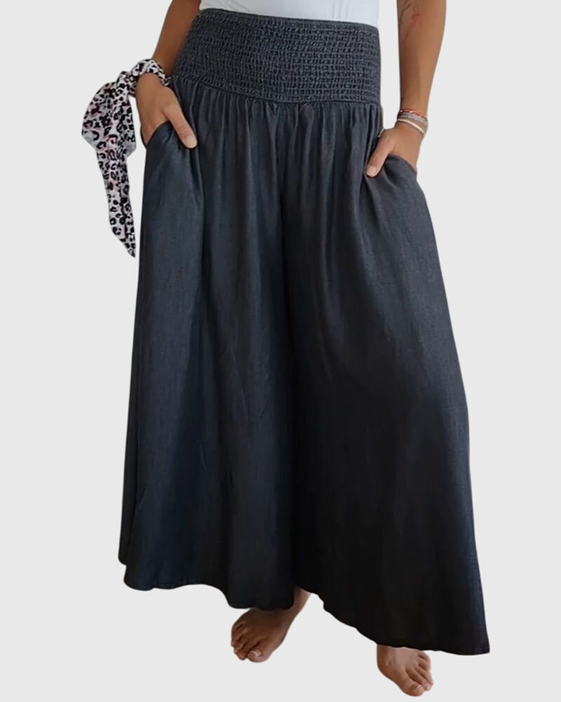Clara | Comfortable Pants with Elastic Waistband Skirts