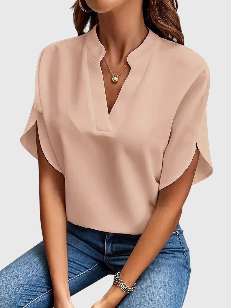 Clara | Soft and Elegant V-Neck Shirt