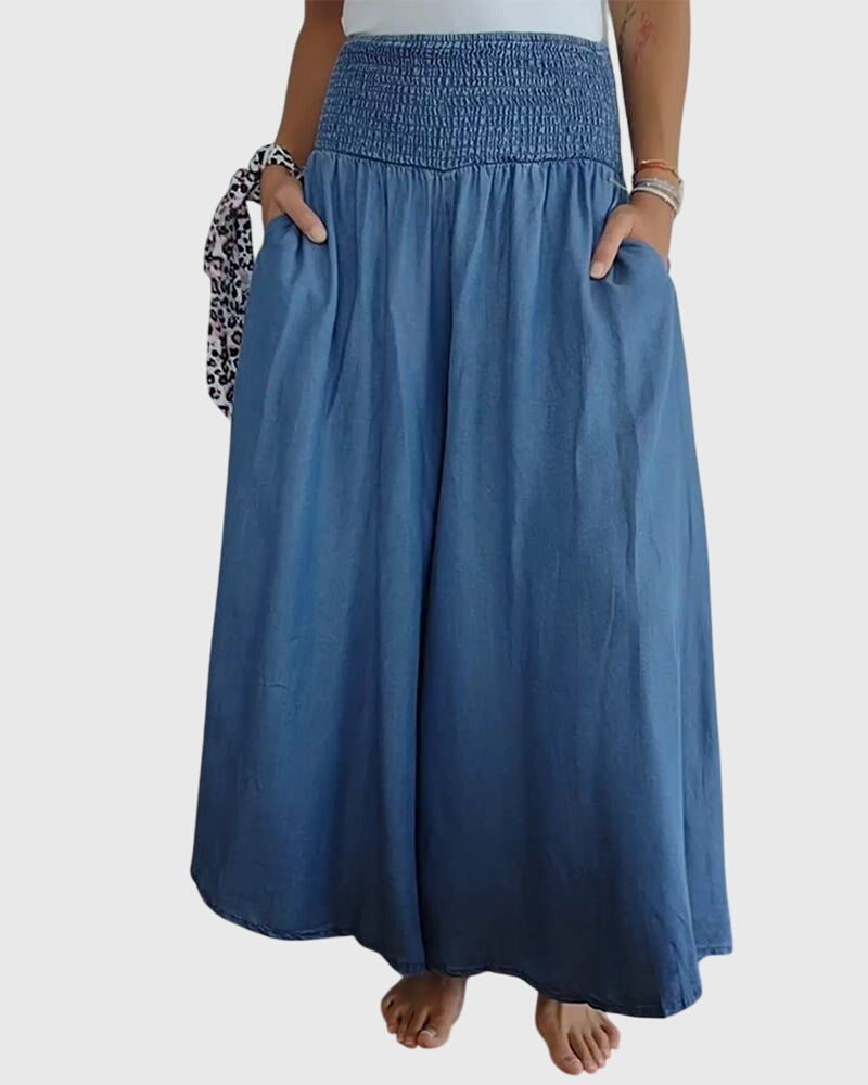 Clara | Comfortable Pants with Elastic Waistband Skirts