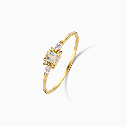 Clara | Violet Diamond Ring 18k Gold