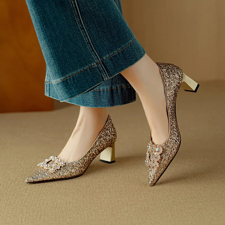 Clara | Gloria Glitter Mary Janes