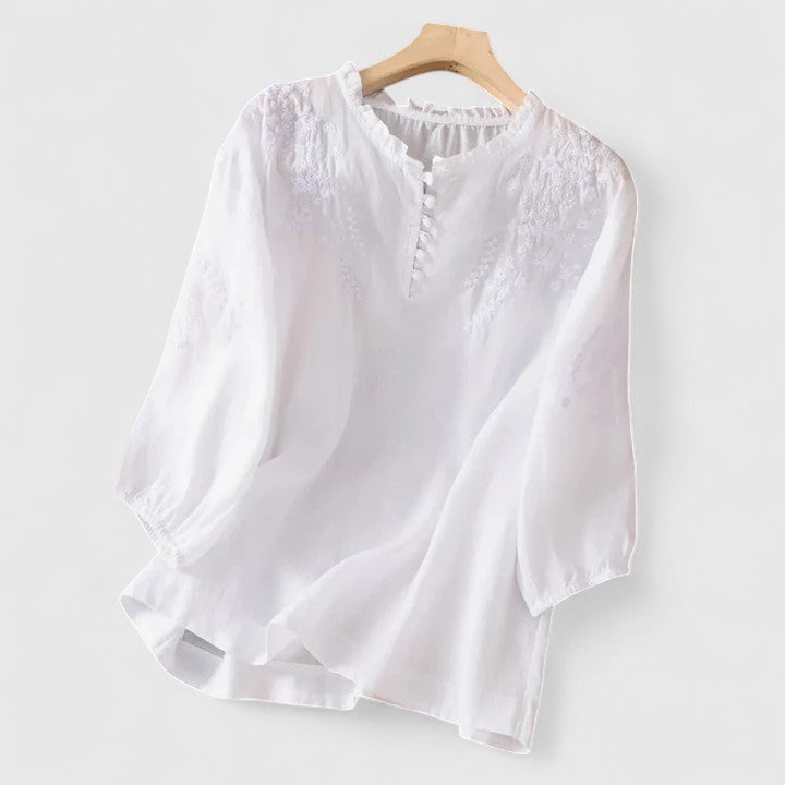 Clara | Elegant Button-Front Blouse