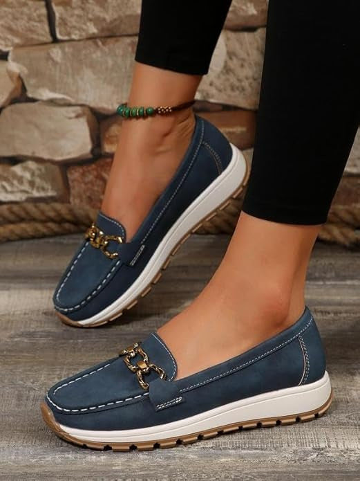 Ella - Flat Buckle Loafers