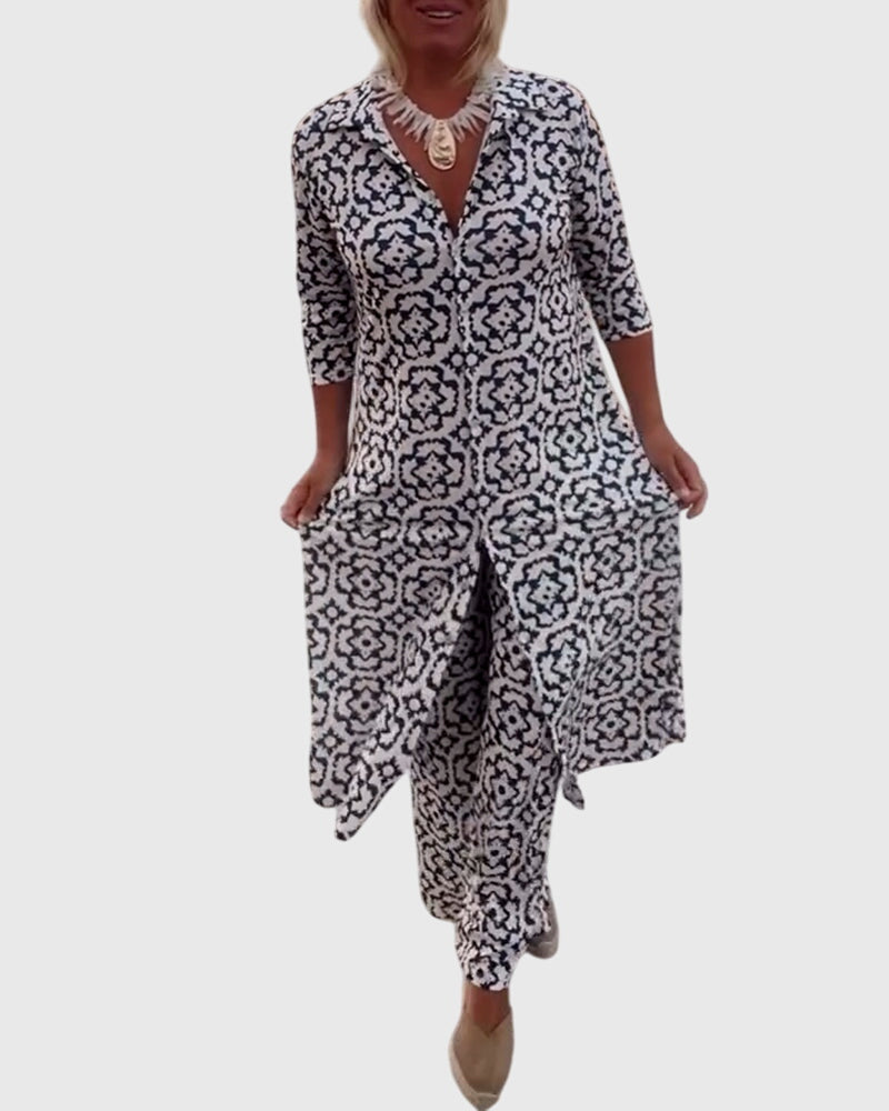 Clara | Elegant Vintage Two-Piece Set