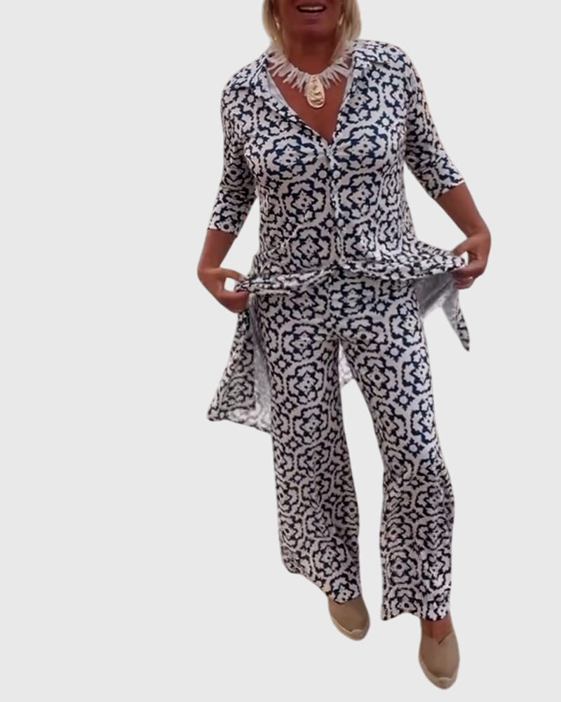 Clara | Elegant Vintage Two-Piece Set