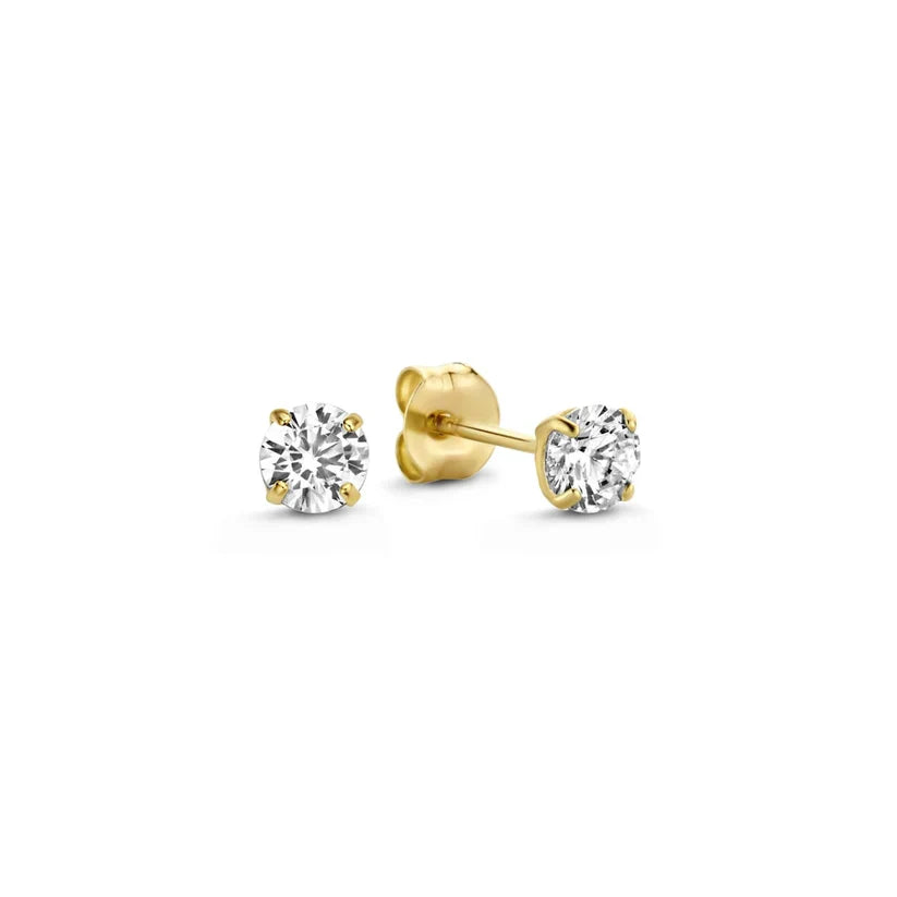 Clara | Diamond Pendant Earrings 18k Gold